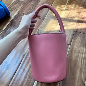Loeffler Randall pink bucket bag